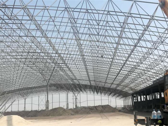 海门钢厂料仓网架工程